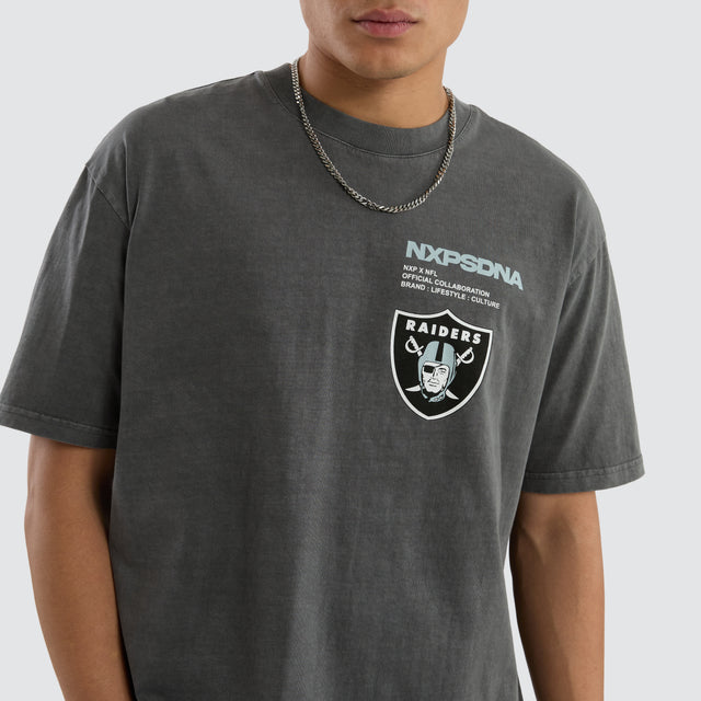 Las Vegas Raiders NFL Driven Tee Pigment Charcoal