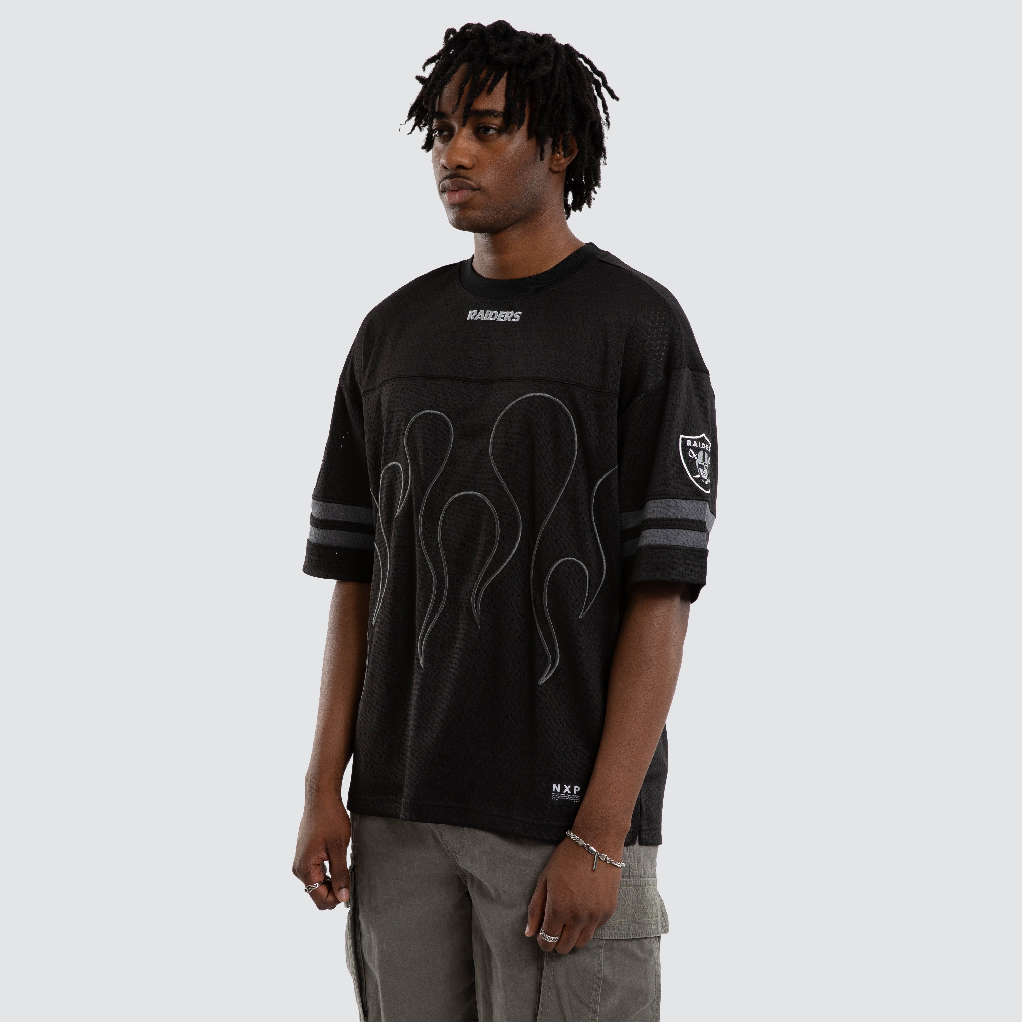 NXP X NFL Las Vegas Raiders NFL Dark Flame Tee in Black