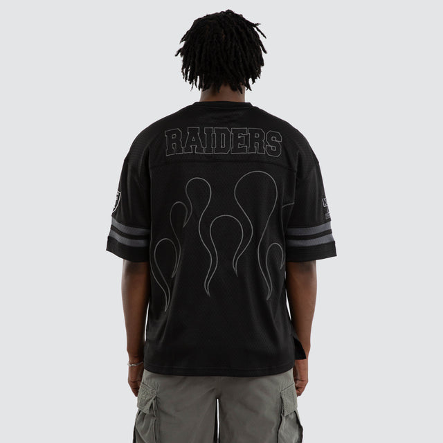 Las Vegas Raiders NFL Dark Flame Tee Black/Black