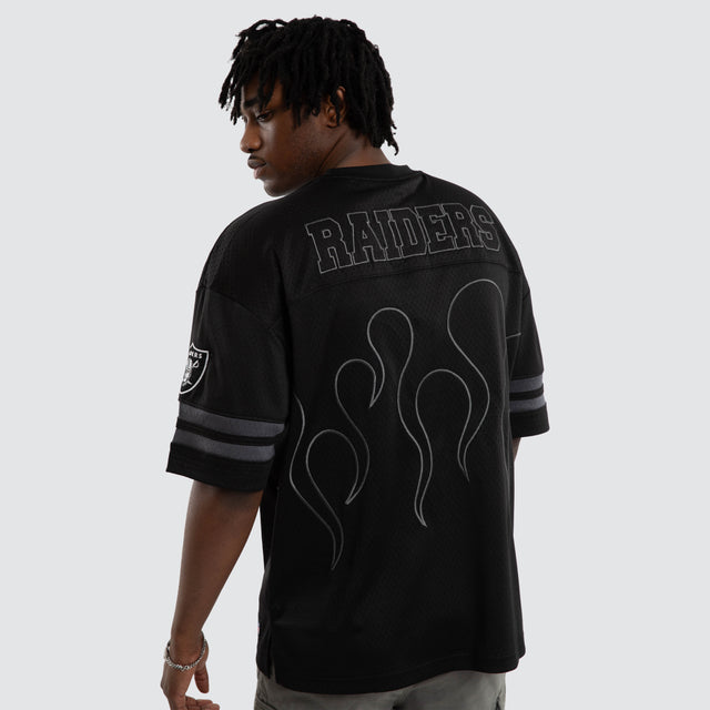 Las Vegas Raiders NFL Dark Flame Tee Black/Black