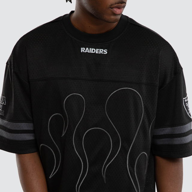 Las Vegas Raiders NFL Dark Flame Tee Black/Black