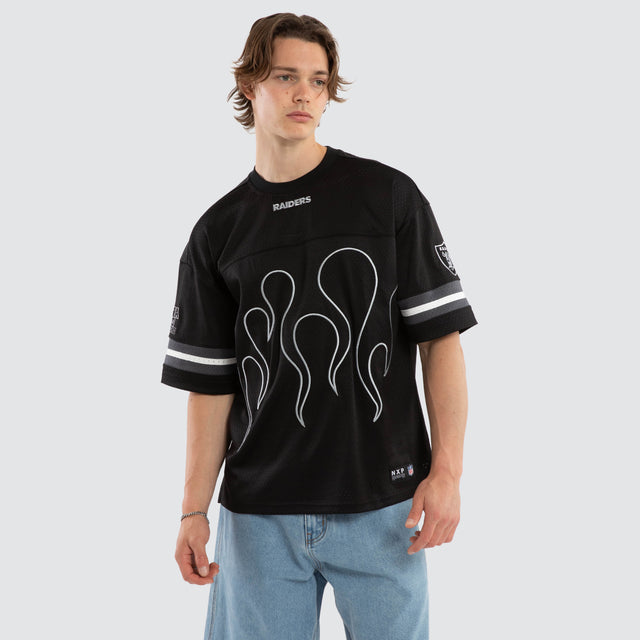 Las Vegas Raiders NFL Dark Flame Tee Jet Black
