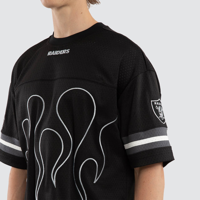 Las Vegas Raiders NFL Dark Flame Tee Jet Black