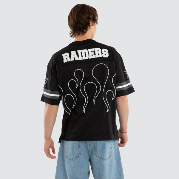 Las Vegas Raiders NFL Dark Flame Tee Jet Black | Neverland Store