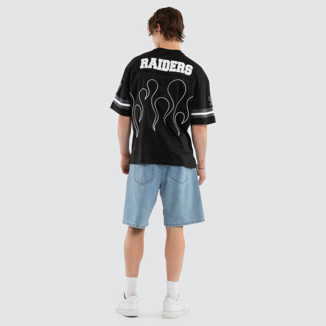 Las Vegas Raiders NFL Dark Flame Tee Jet Black