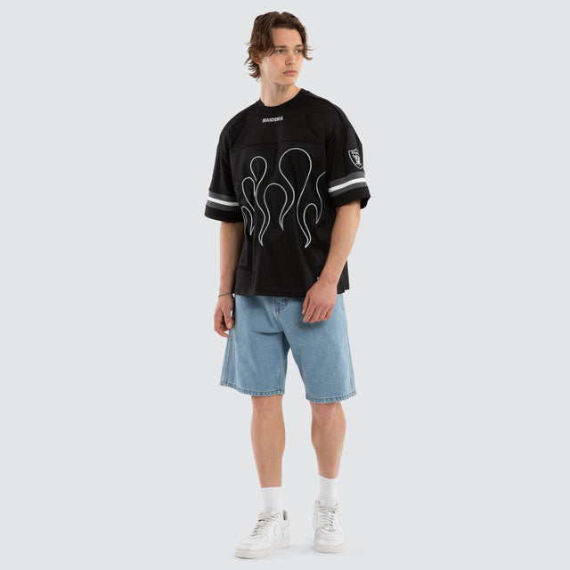 Las Vegas Raiders NFL Dark Flame Tee Jet Black
