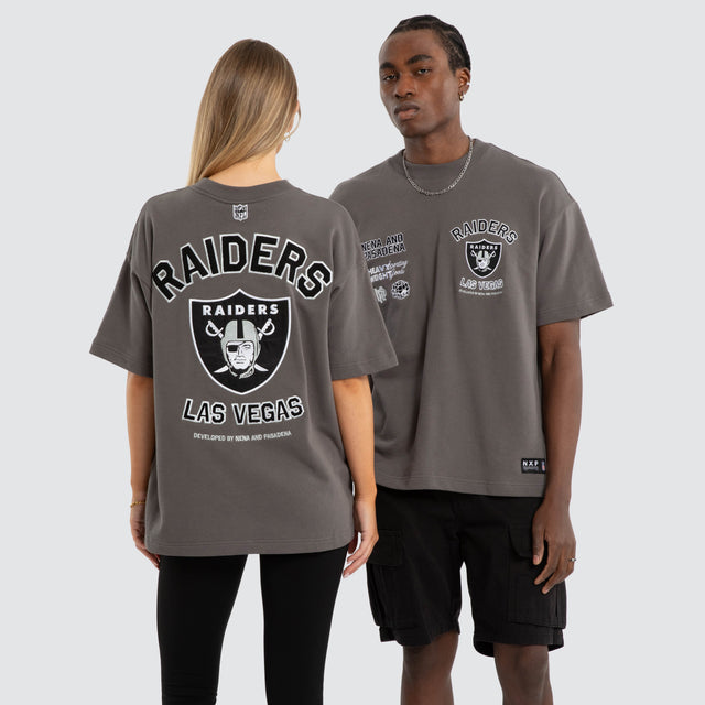 Las Vegas Raiders NFL Founded Loopback Tee Charcoal