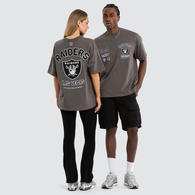 Las Vegas Raiders NFL Founded Loopback Tee Charcoal