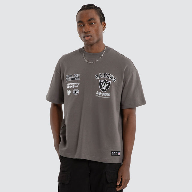 Las Vegas Raiders NFL Founded Loopback Tee Charcoal