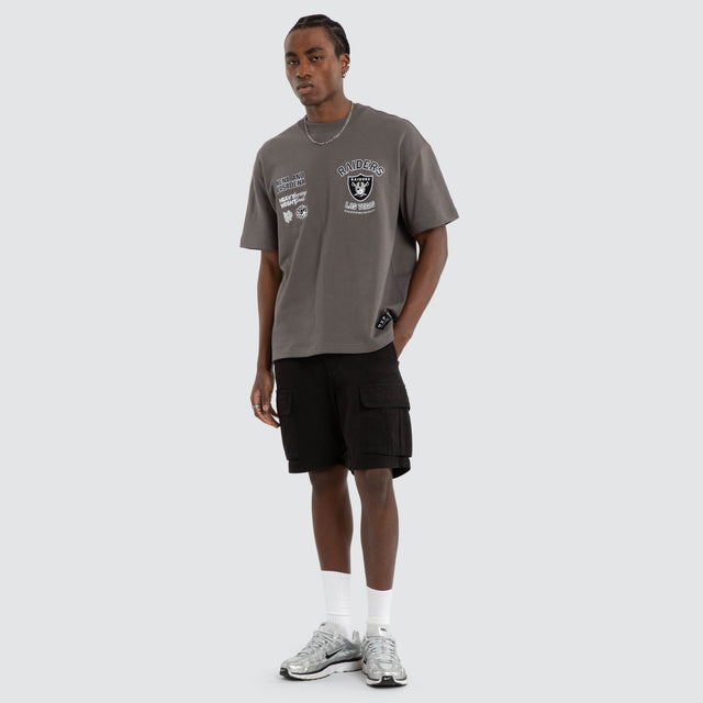 Las Vegas Raiders NFL Founded Loopback Tee Charcoal