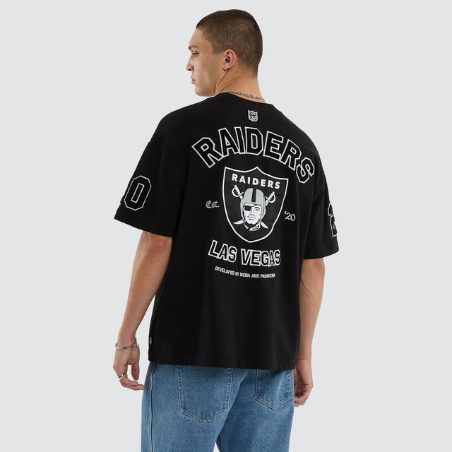 Las Vegas Raiders NFL Founded Loopback Tee Jet Black