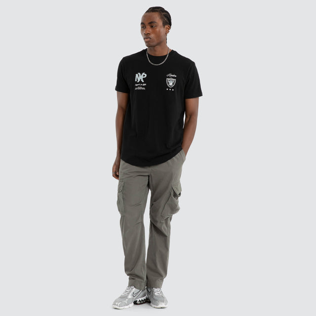Las Vegas Raiders NFL Script Tee Jet Black