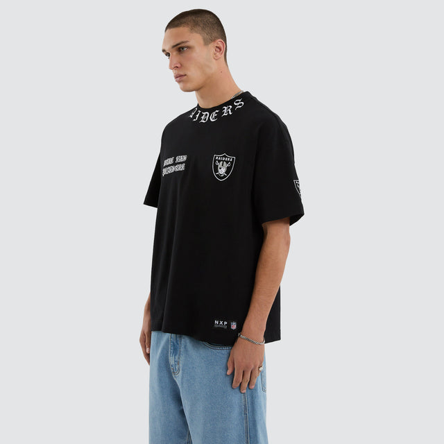 Las Vegas Raiders NFL Shield Tee Jet Black