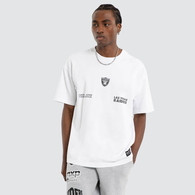 Las Vegas Raiders NFL Loopback Raptor Tee Optical White