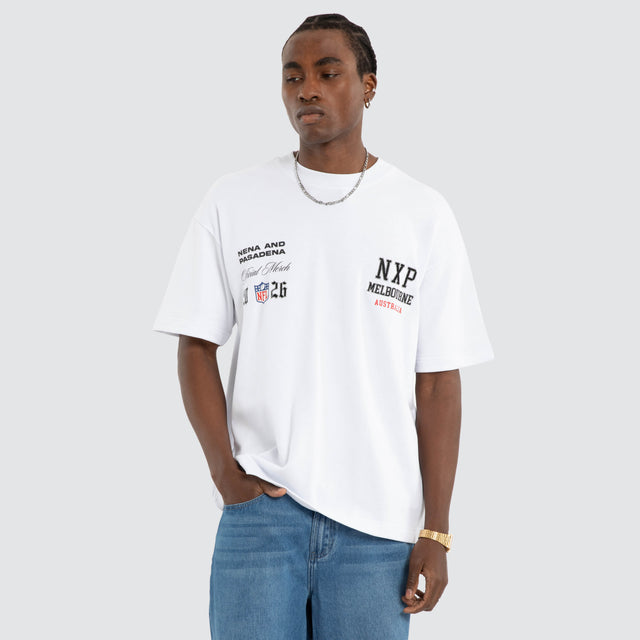 Melbourne City Loopback Raptor Tee Optical White