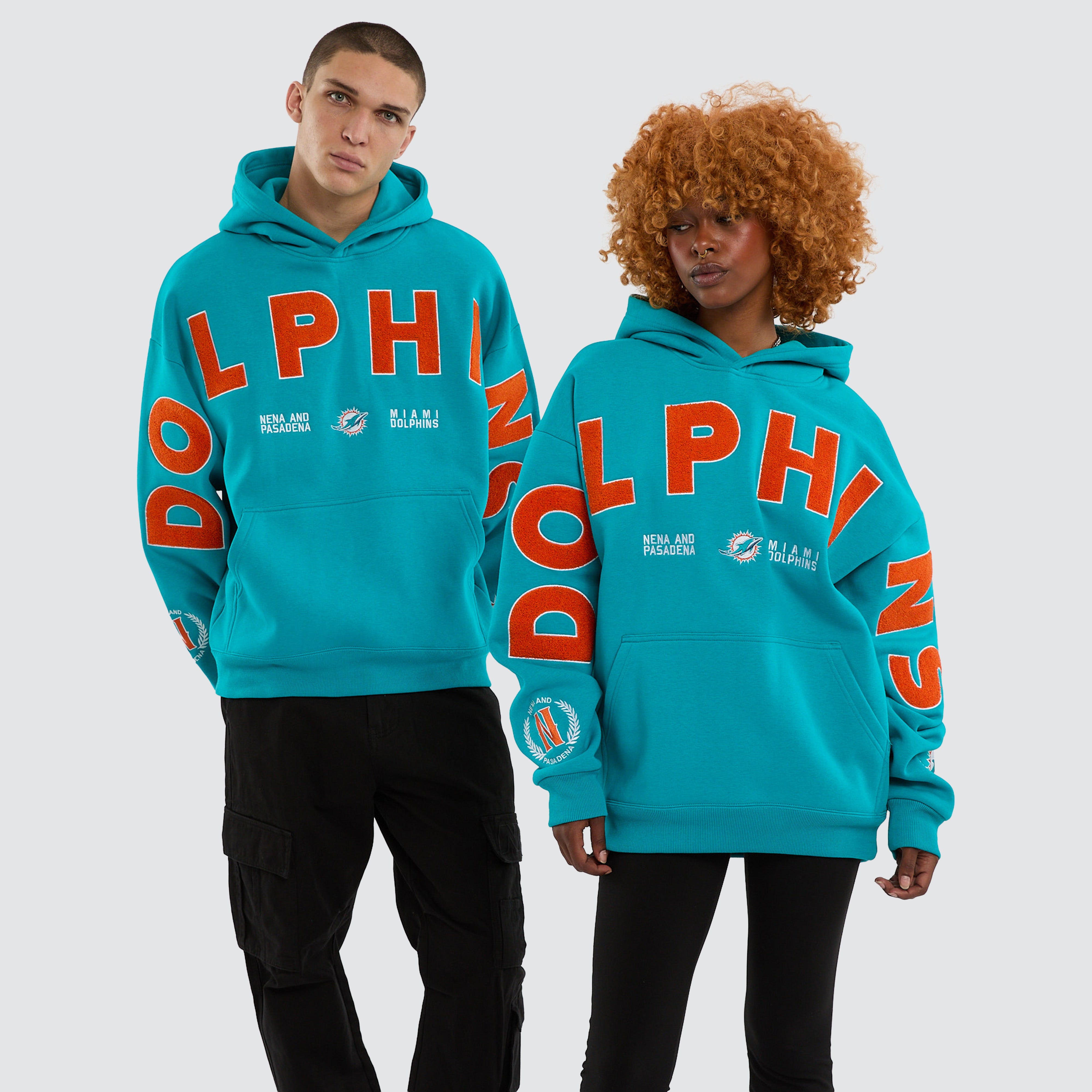 NXP x NFL Miami Dolphins Arch Hoodie in Blue | Neverland Store