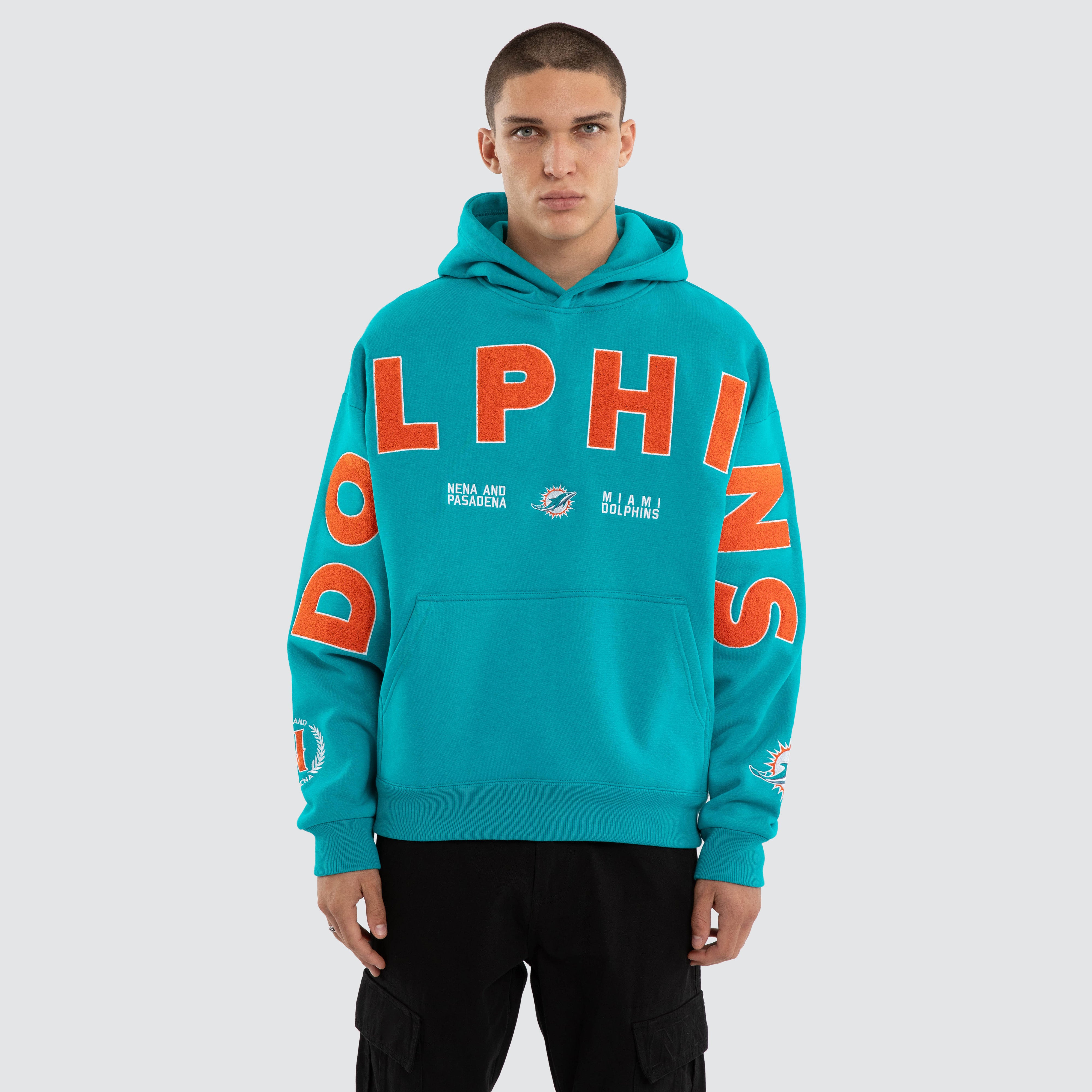 NXP x NFL Miami Dolphins Arch Hoodie in Blue | Neverland Store
