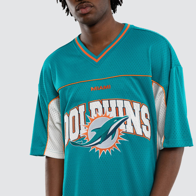 Miami Dolphins NFL Field Tee Aqua