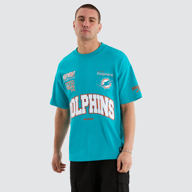 Miami Dolphins NFL Loopback Raptor Tee Aqua