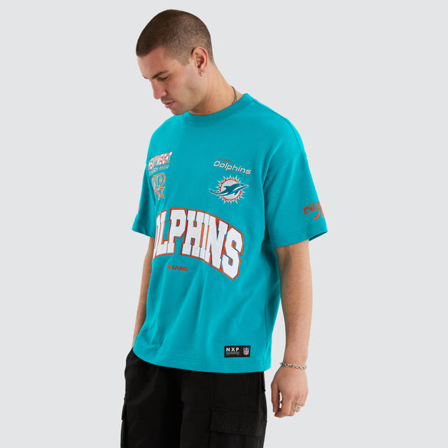 Miami Dolphins NFL Loopback Raptor Tee Aqua