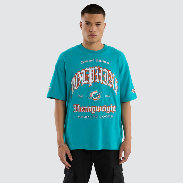 Miami Dolphins NFL Coach Tee Aqua