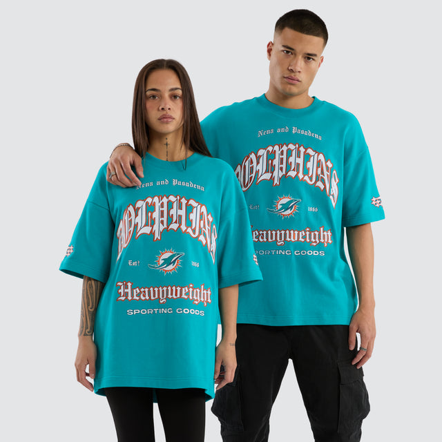 Miami Dolphins NFL Coach Tee Aqua