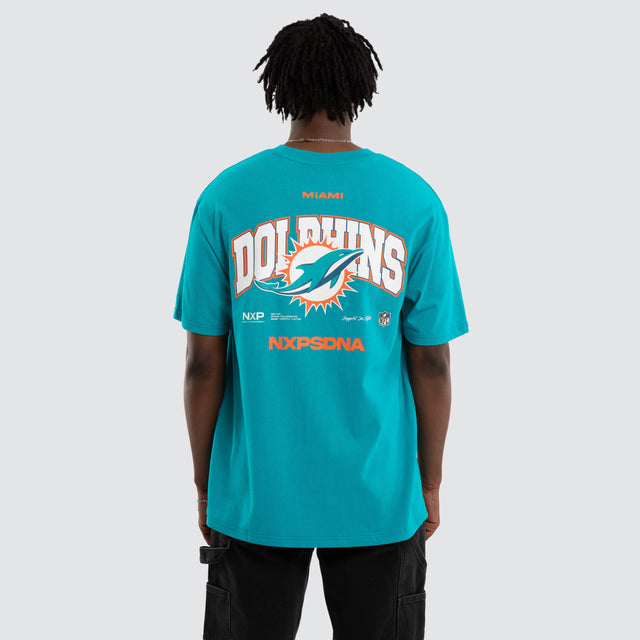 Miami Dolphins NFL Driven Tee Aqua