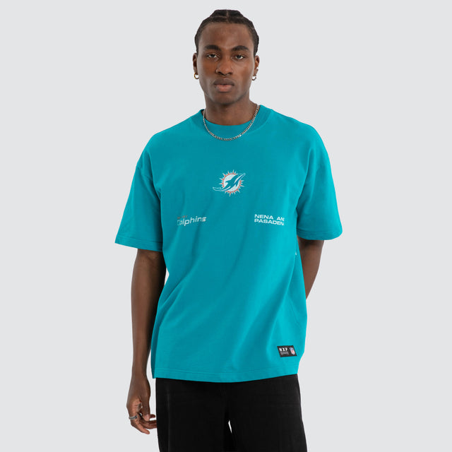 Miami Dolphins NFL Loopback Raptor Tee Teal