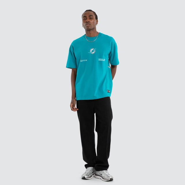 Miami Dolphins NFL Loopback Raptor Tee Teal