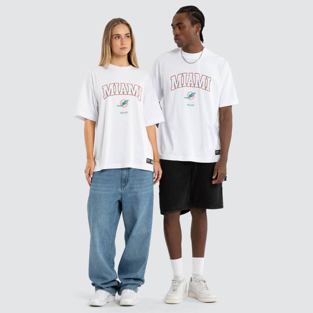 Miami Dolphins NFL Athletic Tee Optical White