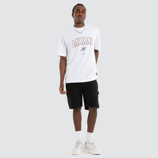 Miami Dolphins NFL Athletic Tee Optical White