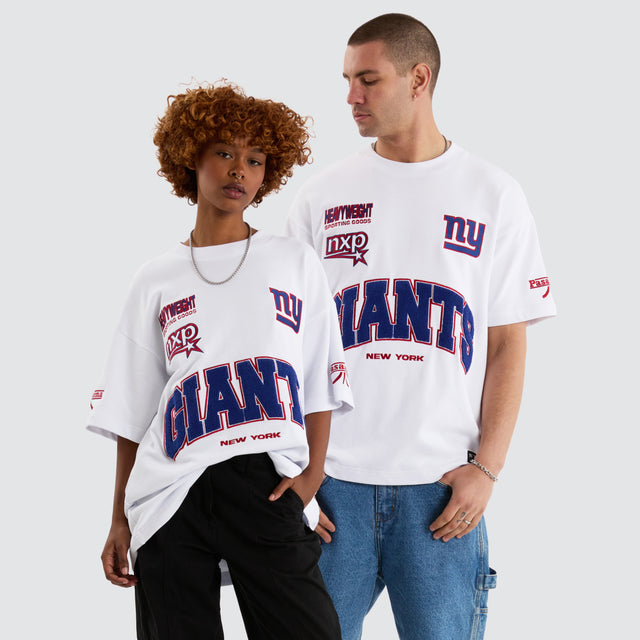 New York Giants NFL Loopback Raptor Tee White