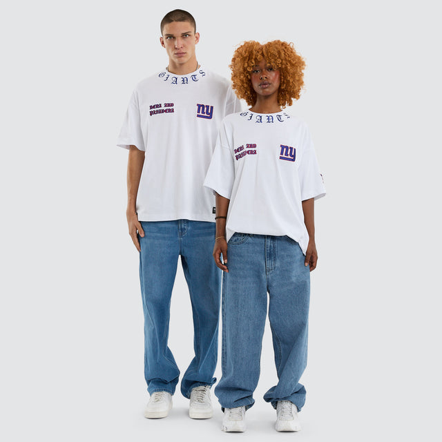 New York Giants NFL Shield Tee Optical White