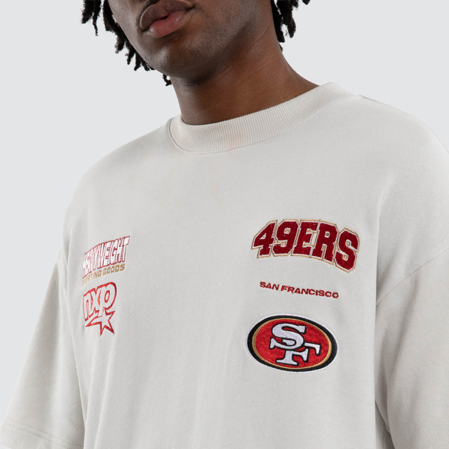 San Francisco 49ers NFL Surround Tee Glacier Grey