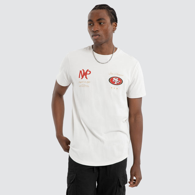 San Francisco 49ers NFL Script Tee Glacier Grey