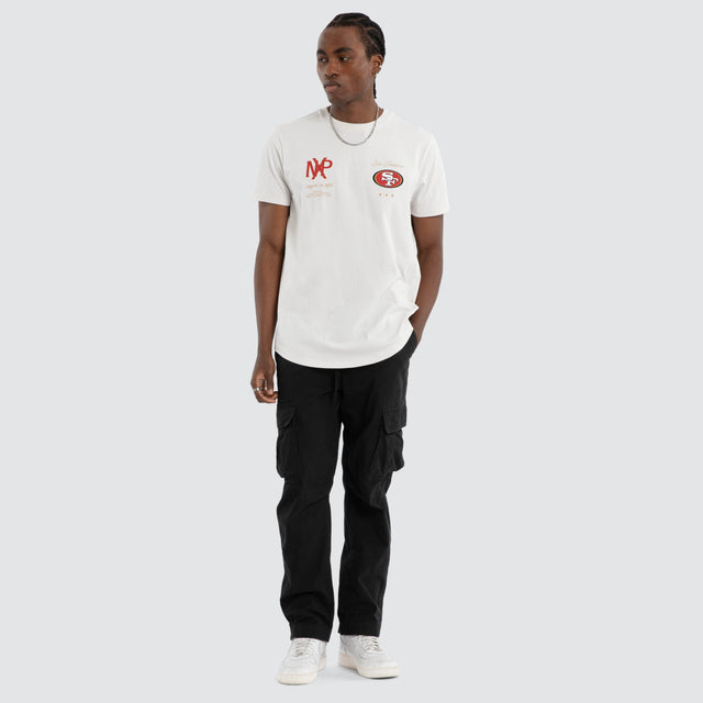 San Francisco 49ers NFL Script Tee Glacier Grey
