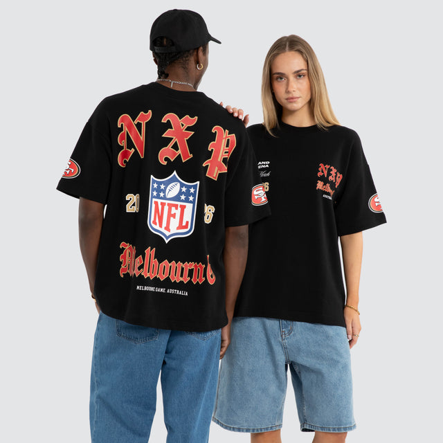 San Francisco 49ers NFL Melbourne City Loopback Raptor Tee Jet Black