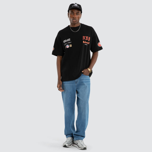 San Francisco 49ers NFL Melbourne City Loopback Raptor Tee Jet Black