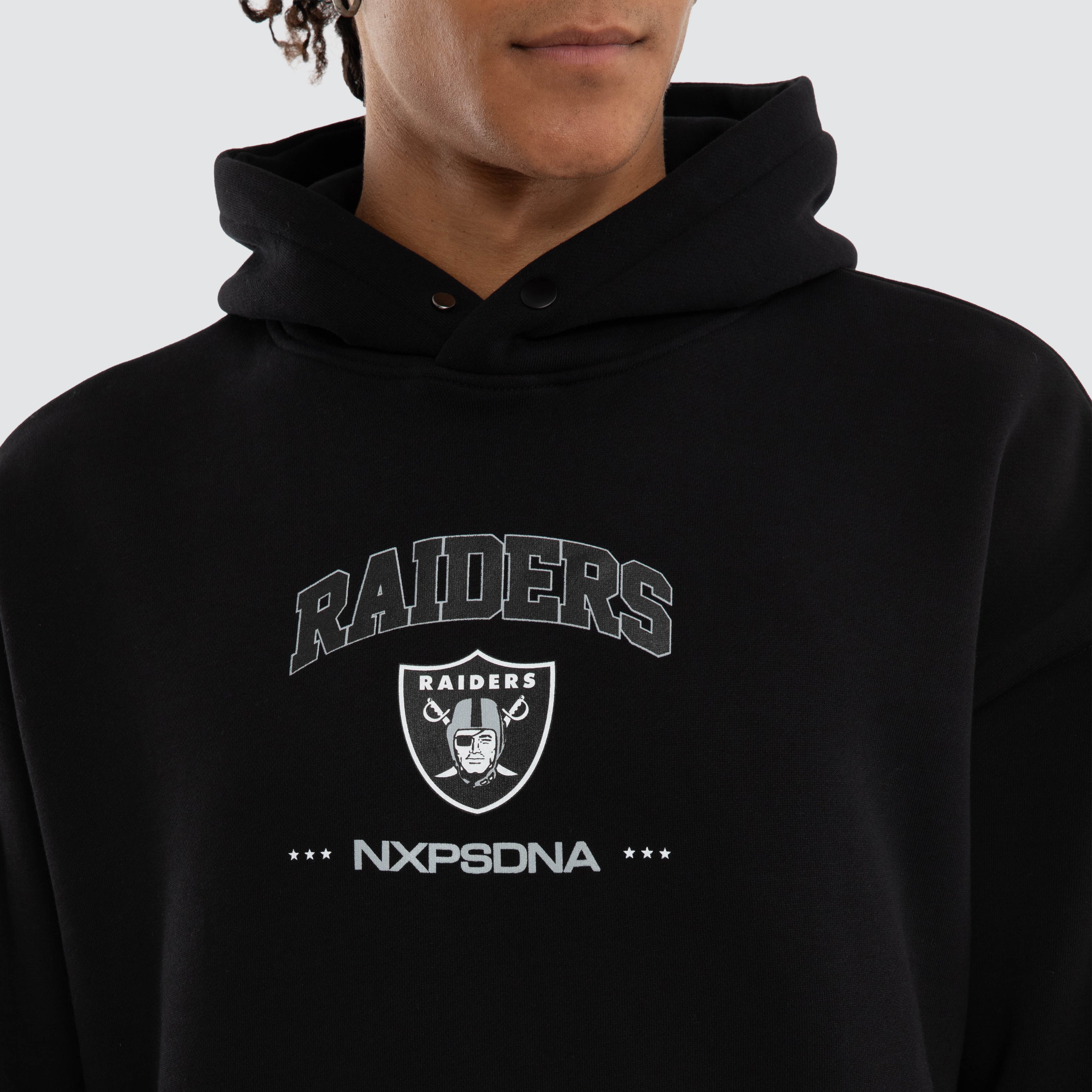 NXP x NFL Las Vegas Raiders NFL Relaxed Hoodie in Black