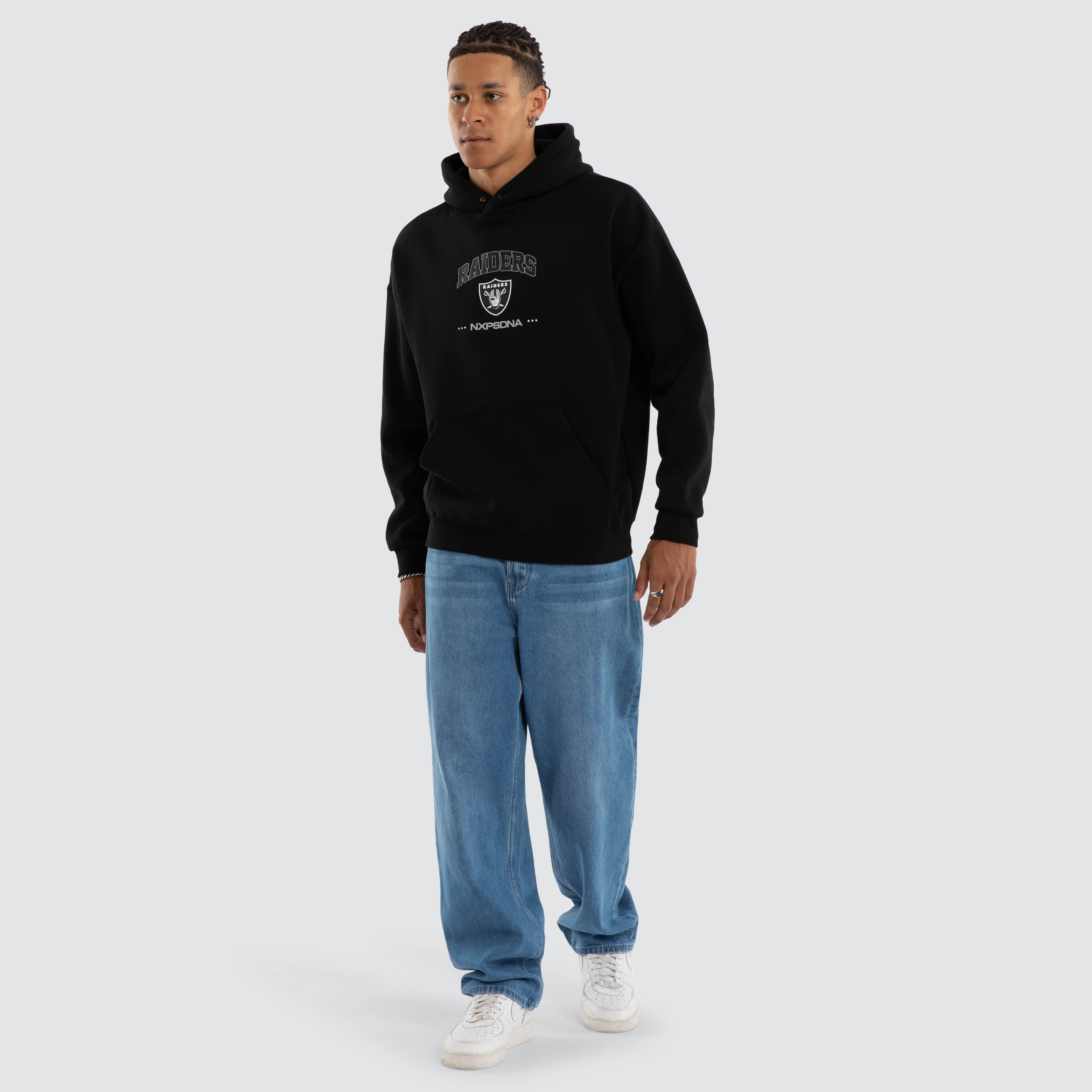 NXP x NFL Las Vegas Raiders NFL Relaxed Hoodie in Black