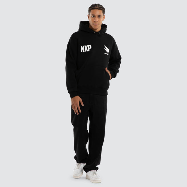 Adelaide Crows AFL Champions Box Fit Hoodie Jet Black