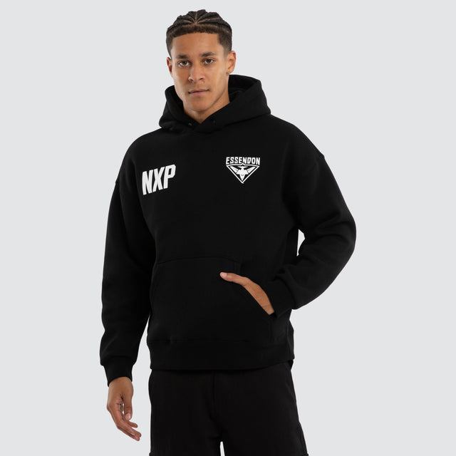 Essendon Bombers AFL Champions Box Hoodie Jet Black