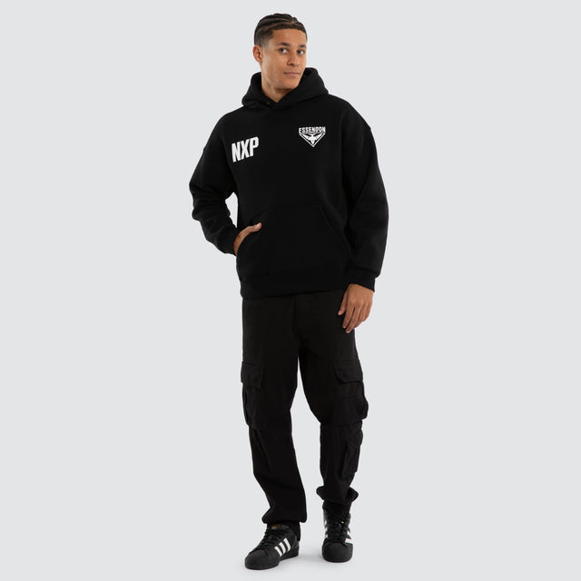 Essendon Bombers AFL Champions Box Hoodie Jet Black