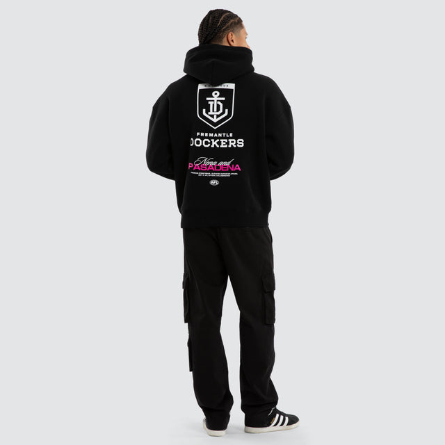 Fremantle Dockers AFL Grand Box Fit Hoodie Jet Black