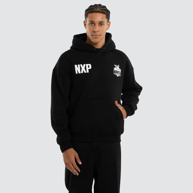 North Melbourne Kangaroos Champions Box Fit Hoodie Jet Black