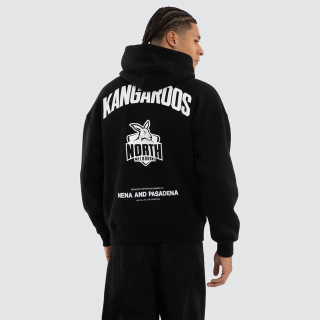 North Melbourne Kangaroos Champions Box Fit Hoodie Jet Black