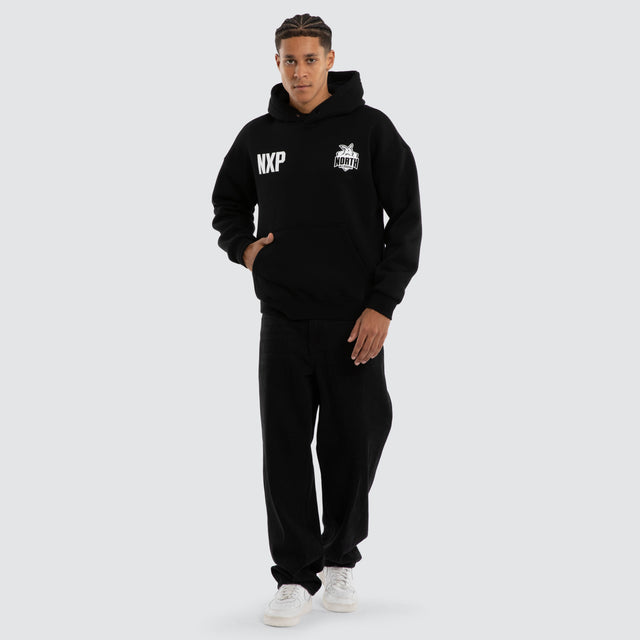 North Melbourne Kangaroos Champions Box Fit Hoodie Jet Black