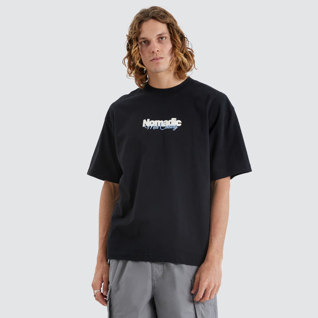 Mid Century Street Tee Anthracite Black