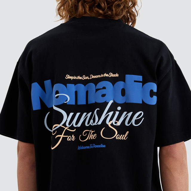 Sunshine Street Tee Jet Black