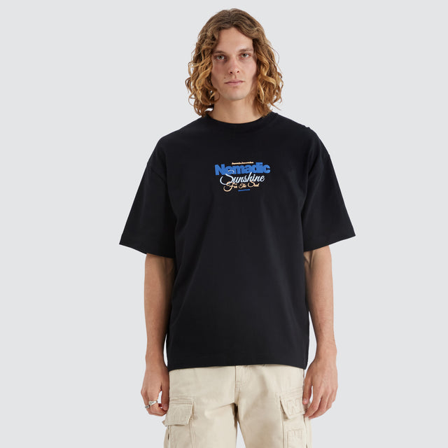 Sunshine Street Tee Jet Black